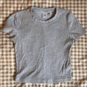 Aritzia Heather Gray Short Sleeve Tee